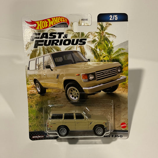 Hot Wheels Premium | Toyota Land Cruiser FJ60 (Beige)