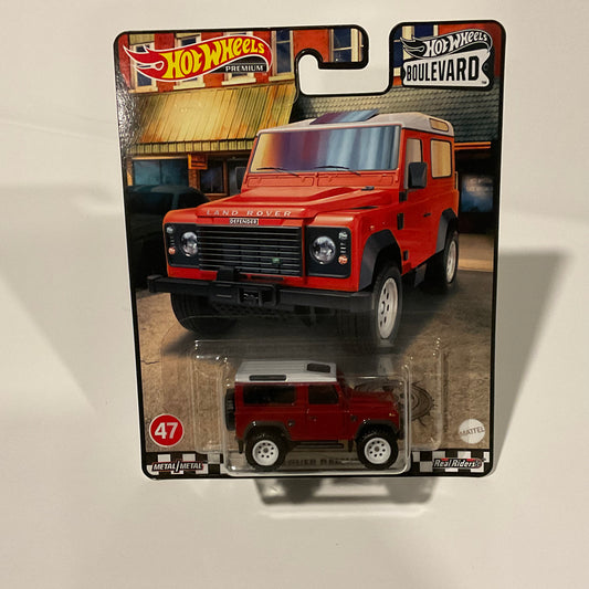 Hot Wheels Premium | Land Rover Defender 90 (Red)