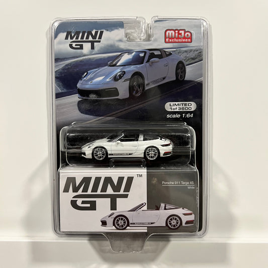 MINI GT | Porsche 911 Targa 4S (White)